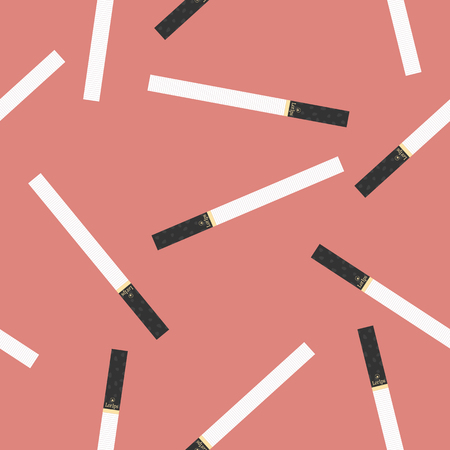 Seamless pattern from cigarettes. Vector illustration backgroundのイラスト素材
