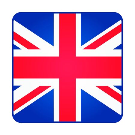 Great Britain, United Kingdom flag. Square shapeのイラスト素材