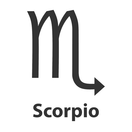 Scorpius, scorpion zodiac sign. Vector Illustration, iconのイラスト素材