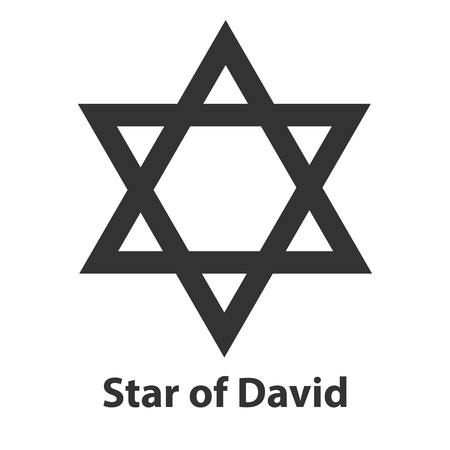 Icon of Star of David symbol. religion signのイラスト素材