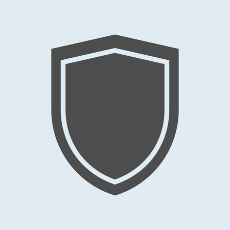 Icon of shield. Defense, protection or safety symbol, vector signのイラスト素材