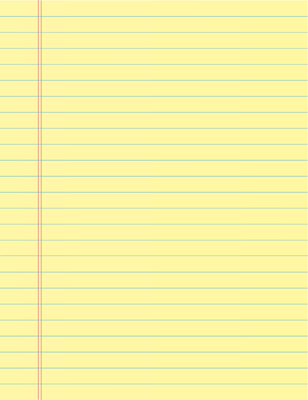 School notebook paper sheet. Exercise book page background. Lined notepad backdropのイラスト素材