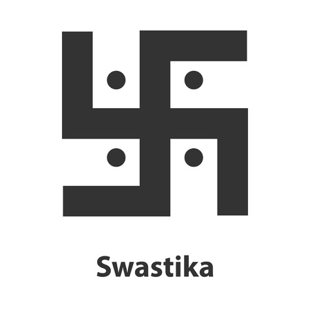 Icon of Swastika symbol.religion signのイラスト素材