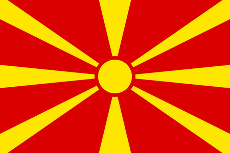 Flag of Macedoniaのイラスト素材