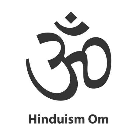 Icon of Om or Aum symbol. religion signのイラスト素材