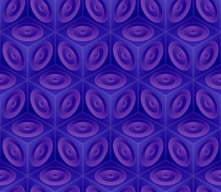 Seamless pattern from isometric cubes. Abstract geometric backdrop. Design backgroundのイラスト素材