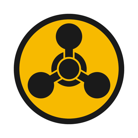 Chemical weapon warning, hazard signのイラスト素材