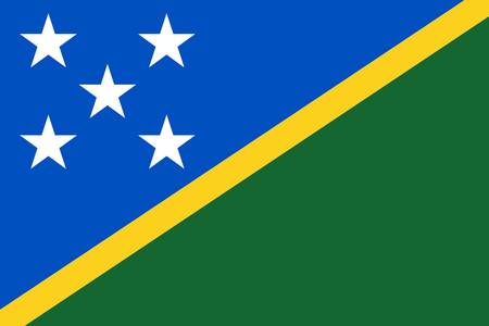 Flag of Solomon Islandsのイラスト素材