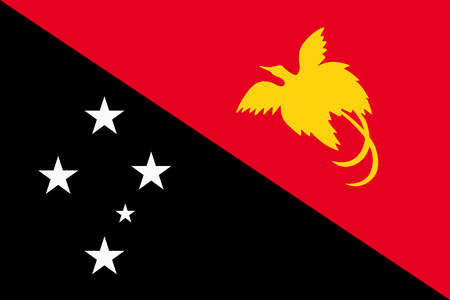 Flag of Papua New Guineaのイラスト素材