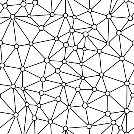 Seamless Vector Background from cells, triangles. Irregular Mosaic backdrop.のイラスト素材