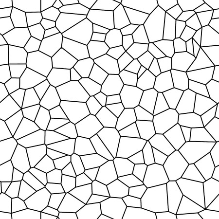 Seamless Vector Background from cells. Irregular Mosaic backdrop. Voronoi patternのイラスト素材