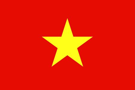 National flag of Vietnam. Vector illustration, templateのイラスト素材