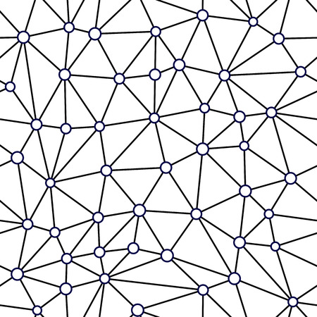 Seamless Vector Background from cells, triangles. Irregular Mosaic backdrop.