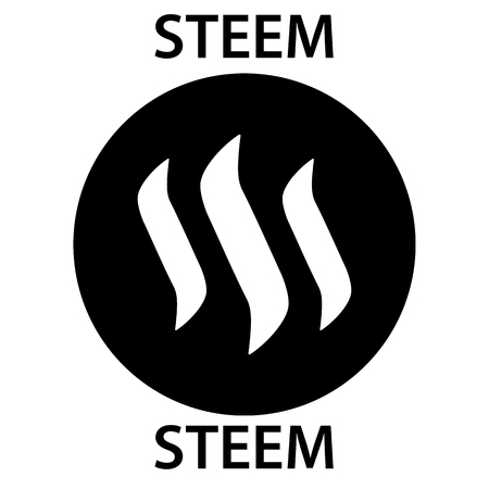 Steem Coin cryptocurrency blockchain icon. Virtual electronic, internet money or cryptocoin symbol, logoのイラスト素材