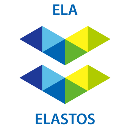 Elastos Coin cryptocurrency blockchain icon. Virtual electronic, internet money or cryptocoin symbol, logoのイラスト素材