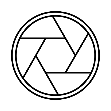 Photography Camera shutter objective aperture iconのイラスト素材