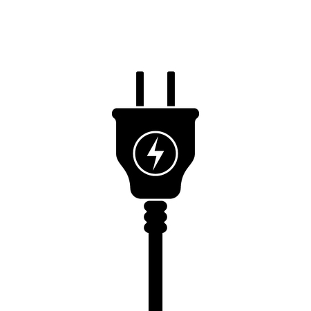 USA Electric Plug icon, symbol. United States standart. lightning signのイラスト素材