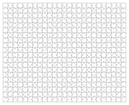 Puzzle jigsaw templateのイラスト素材