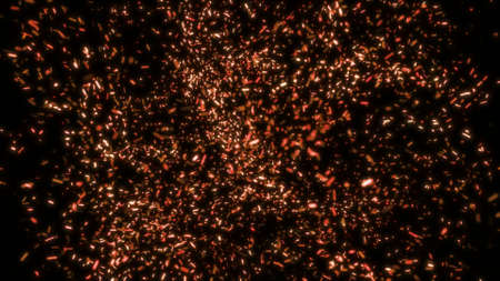 Blinking particles turbulent vortex. Swirl sparkles explosion backgroundの写真素材