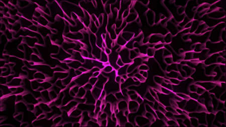 Abstract flowing smooth fractal waves background. Seaweed likeの写真素材