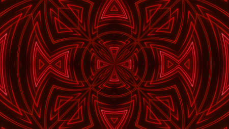 Abstract tribal background. Symmetric kaleidoscope backdrop from hypnotic rays.の写真素材