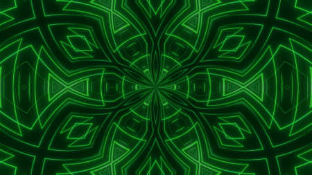Abstract tribal background. Symmetric kaleidoscope backdrop from hypnotic rays.の写真素材