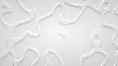 Smooth fractal noise striped waves on the surface. Bright, milky background.の写真素材