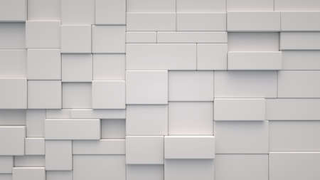 Abstract background from random cube blocksの写真素材