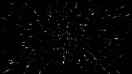 Through space, starfield. Abstract particle background.の写真素材