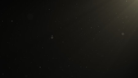 Flickering abstract particles. dust background.の写真素材