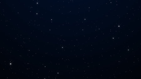 Night starry skies with twinkling or blinking stars background. space backdropの写真素材