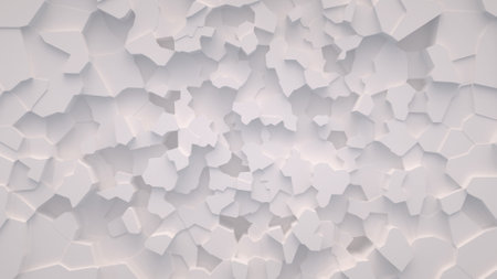 Pieces of fractured, broken surface.の写真素材