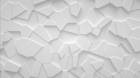 Abstract 3d rendering of white polygonal background. Creative modern background design.の写真素材
