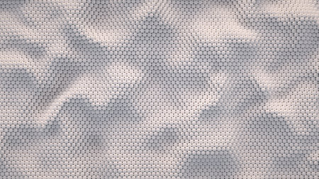 Abstract ivory background from random spheresの写真素材