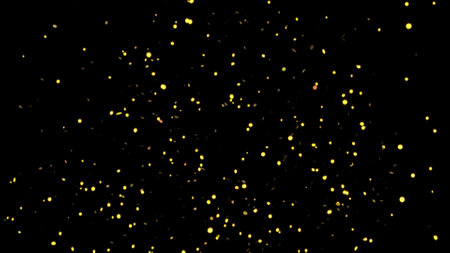 Confetti explosion. golden falling festive particlesの写真素材