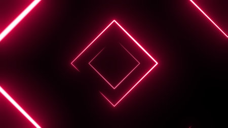 Colorful glow strokes. neon lightの写真素材