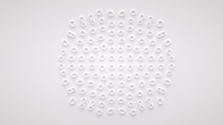 Reaction organic diffusion growing pattern. cell division.の写真素材