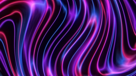 Fractal colorful swirl stripped backgroundの写真素材