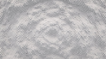 Abstract ivory background from random spheresの写真素材