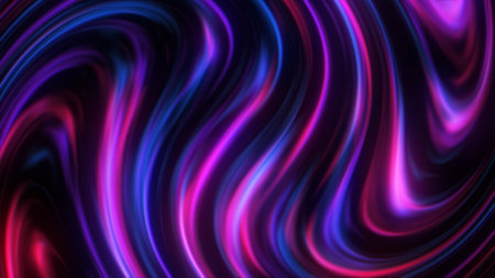 Fractal colorful swirl stripped backgroundの写真素材