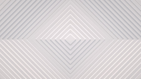 Wave from concentric polygons, rings on the surface. Bright, milky radio wave abstract backgroundの写真素材