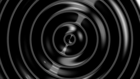 Smooth silk wavy black cloth. Abstract noise dark background.の写真素材