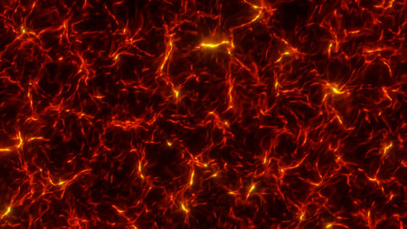 Abstract smooth fractal waves background. fire likeの写真素材