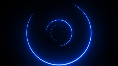 Colorful glow strokes. neon lightの写真素材