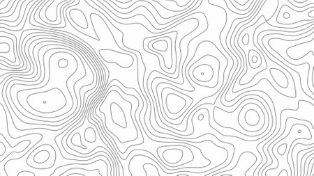 fractal lines background. Topographic map like abstract backdropの写真素材