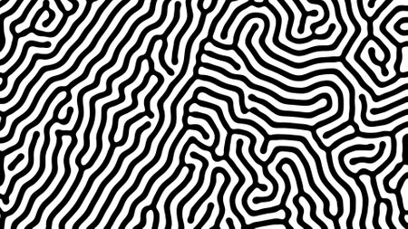 Reaction organic diffusion pattern. cell division.の写真素材