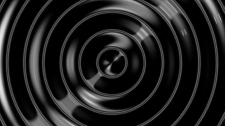 Smooth silk wavy black cloth. Abstract noise dark background.の写真素材