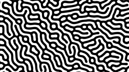 Reaction organic diffusion pattern. cell division.の写真素材