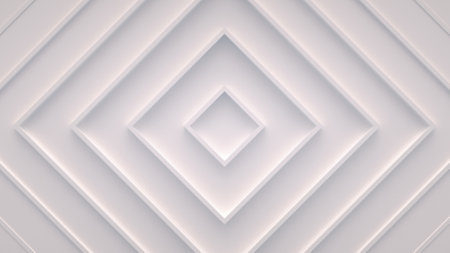 Wave from concentric squares on the surface. Bright, milky radio wave abstract background.の写真素材