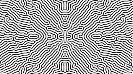 Reaction organic diffusion pattern. cell division.の写真素材